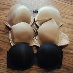 Victorias Secret 34DD Bra Set - Black and Tan